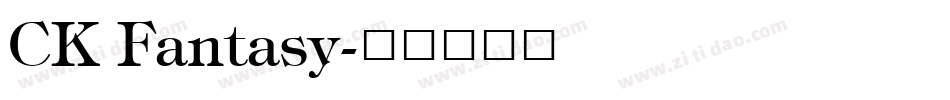 CK Fantasy字体转换